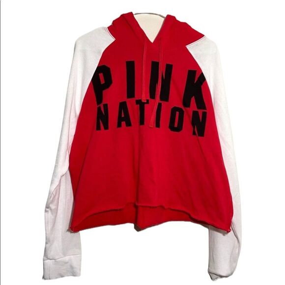NWOT Victoria’s Secret PINK Cropped Hoodie Sweatshirt - Picture 1 of 4